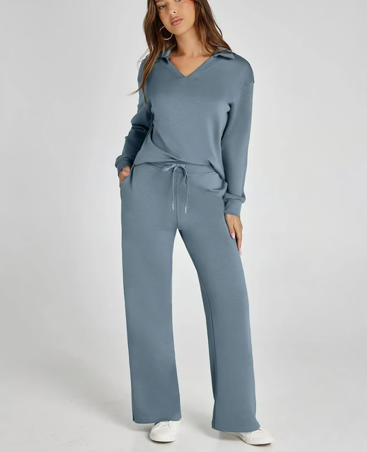 GISELLE™ Set | Two-Piece Casual Long Sleeve Sweatsuit Set | 50% OFF