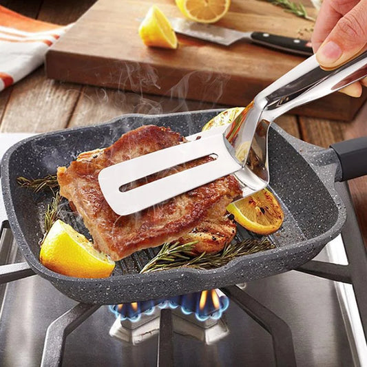 Stainless Steel Dual Clamp Pan Flipper | 50% OFF