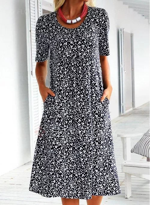 LACY™ Dress | Casual Women's Cotton Floral Dress | 50% OFF